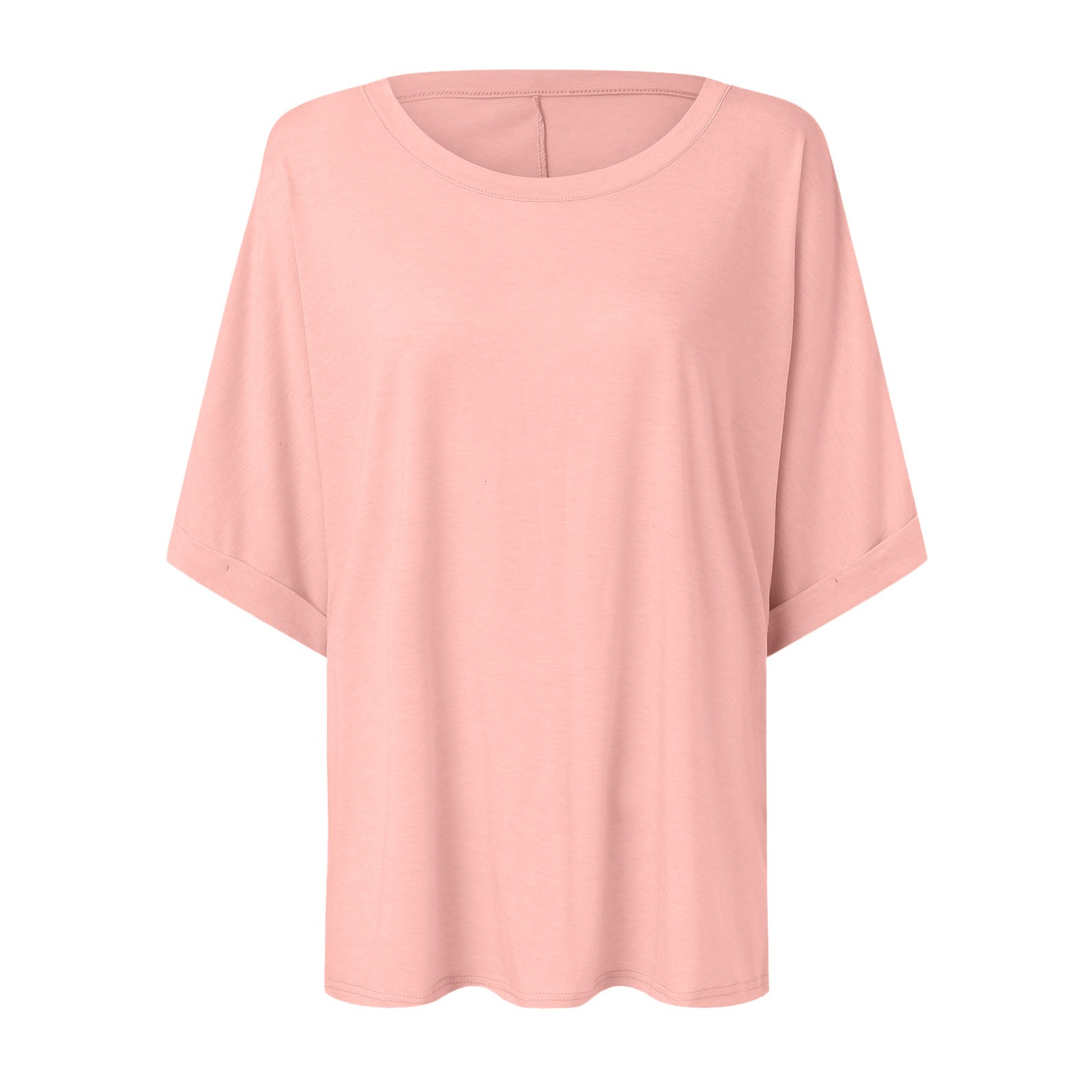 thumbnail image 5 of Camiseta informal holgada de manga corta para mujer: mezcla de algodón, diseño estampado, versátil para fiestas y uso diario (tallas S-XXL), 5 of 5